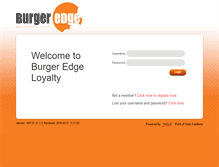 Tablet Screenshot of burgeredge.redcat.com.au